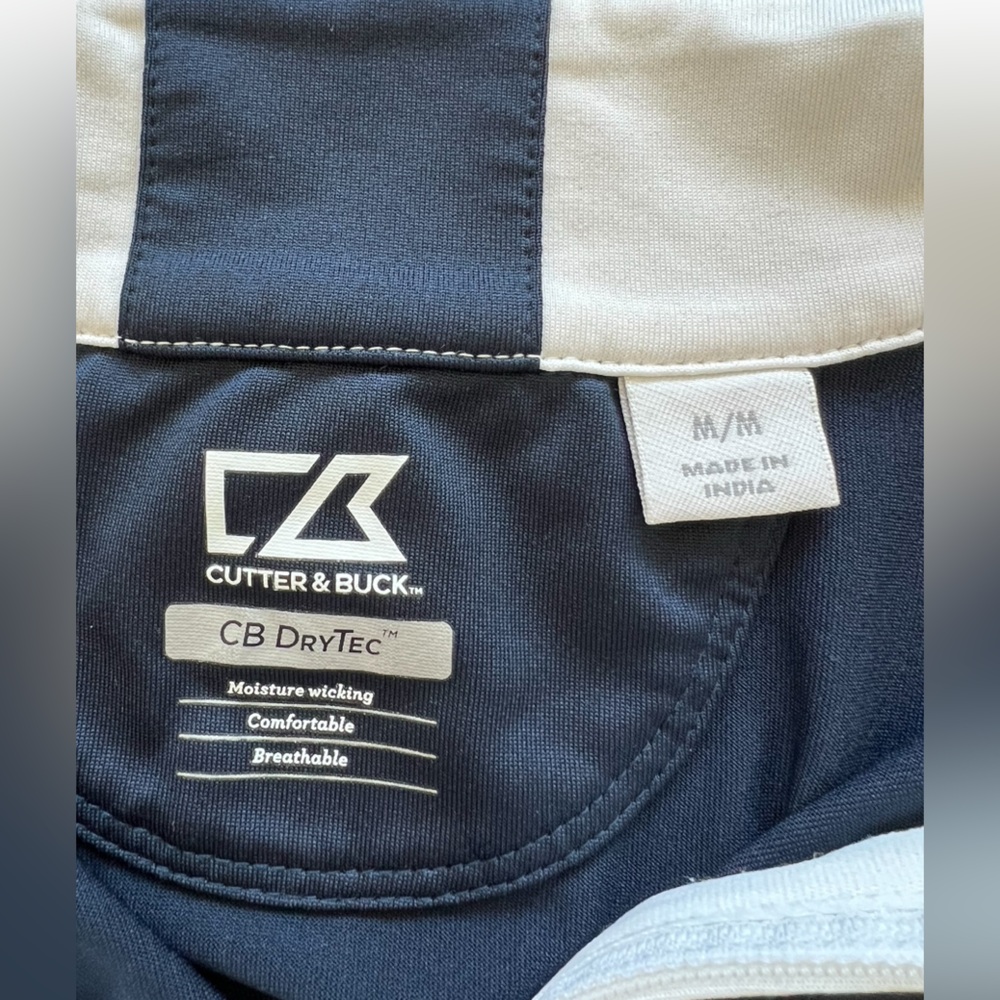 π EUC CUTTER & BUCK Seahawks Super Bowl XLIX 1/4 Zip Pullover | Blue | M - Picture 8 of 10